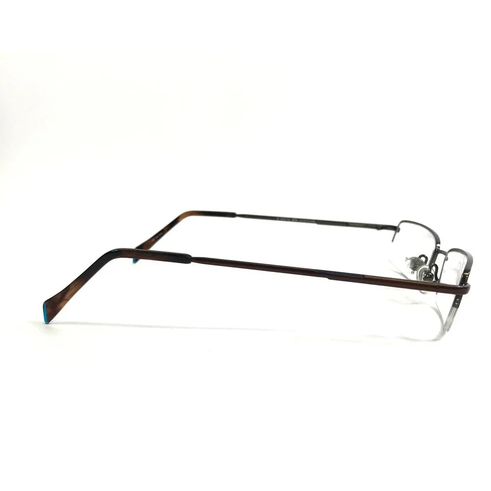 Gants Eyeglasses Frames G WATTS BRN Brown Rectangle Wire Rim 51-17-140